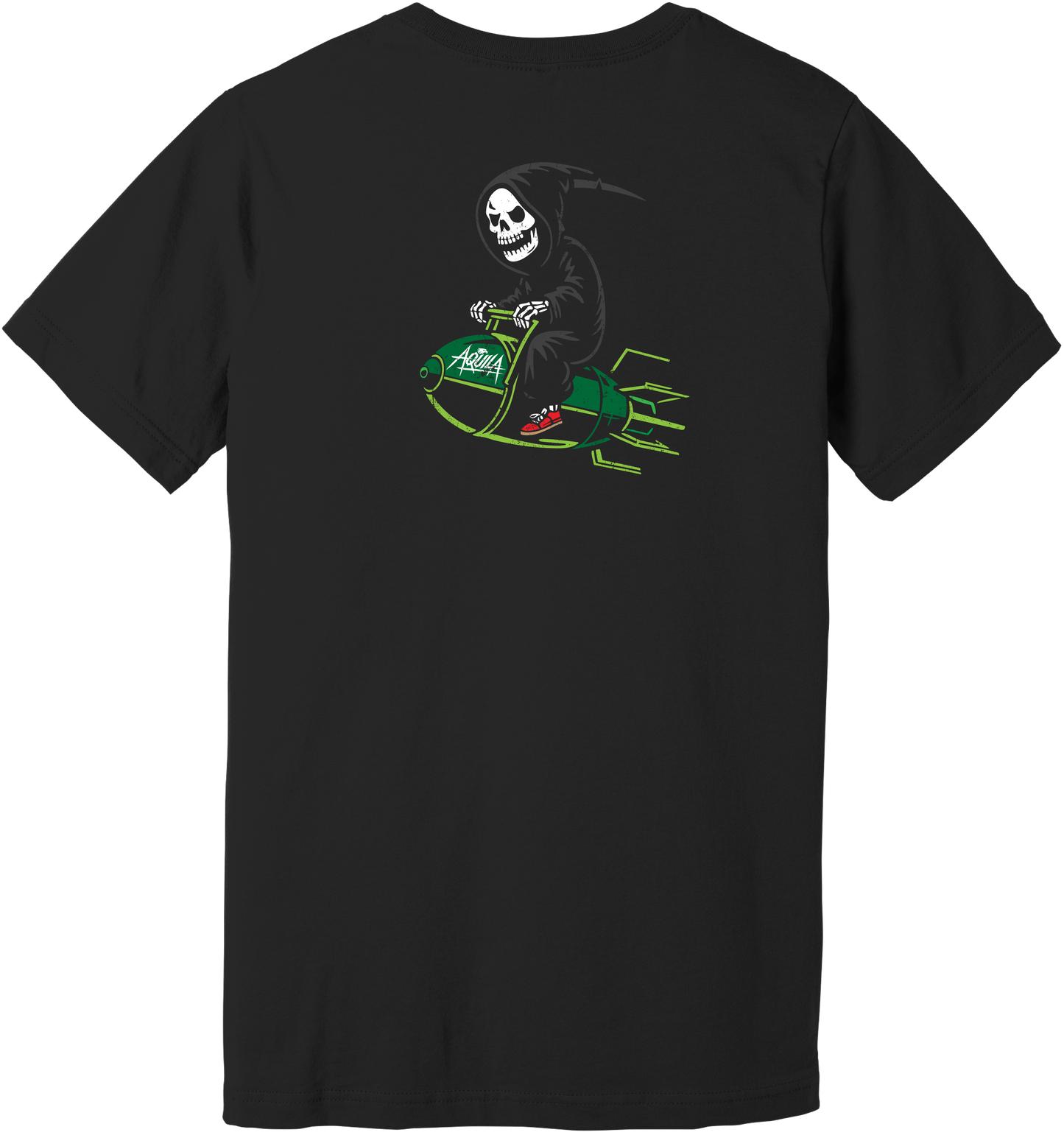 Grim Reaper Bomb Rider Graphic Tee