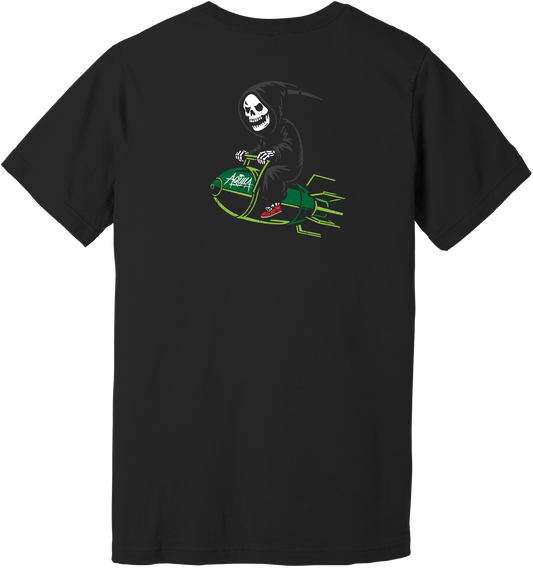 Grim Reaper Bomb Rider Graphic Tee